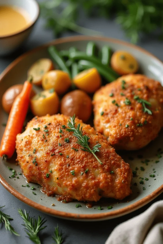 Einfaches Knuspriges Backhähnchen