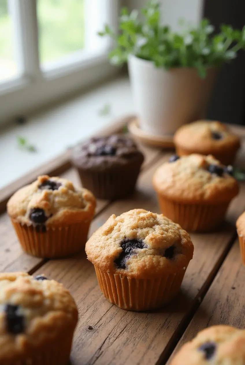 fresh vegan muffin