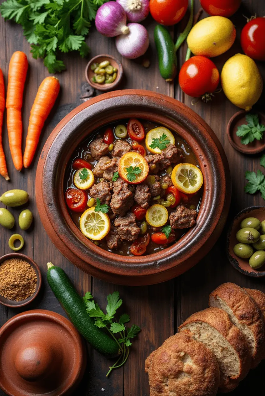 marokkanischen Rinder-Tajine