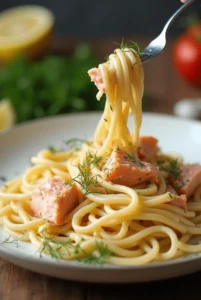 Rezept Nudeln mit Lachs